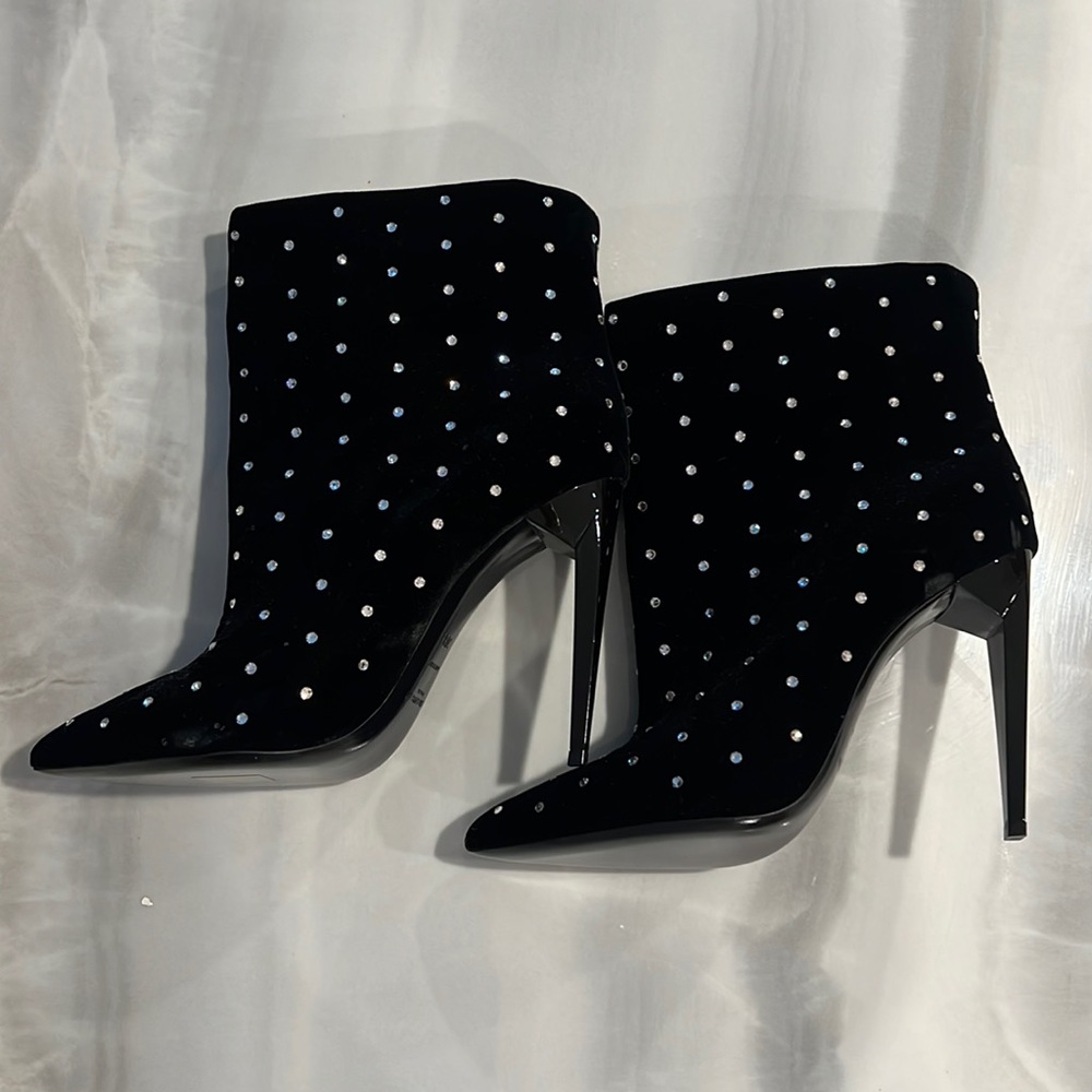 Saint Laurent crystal booties